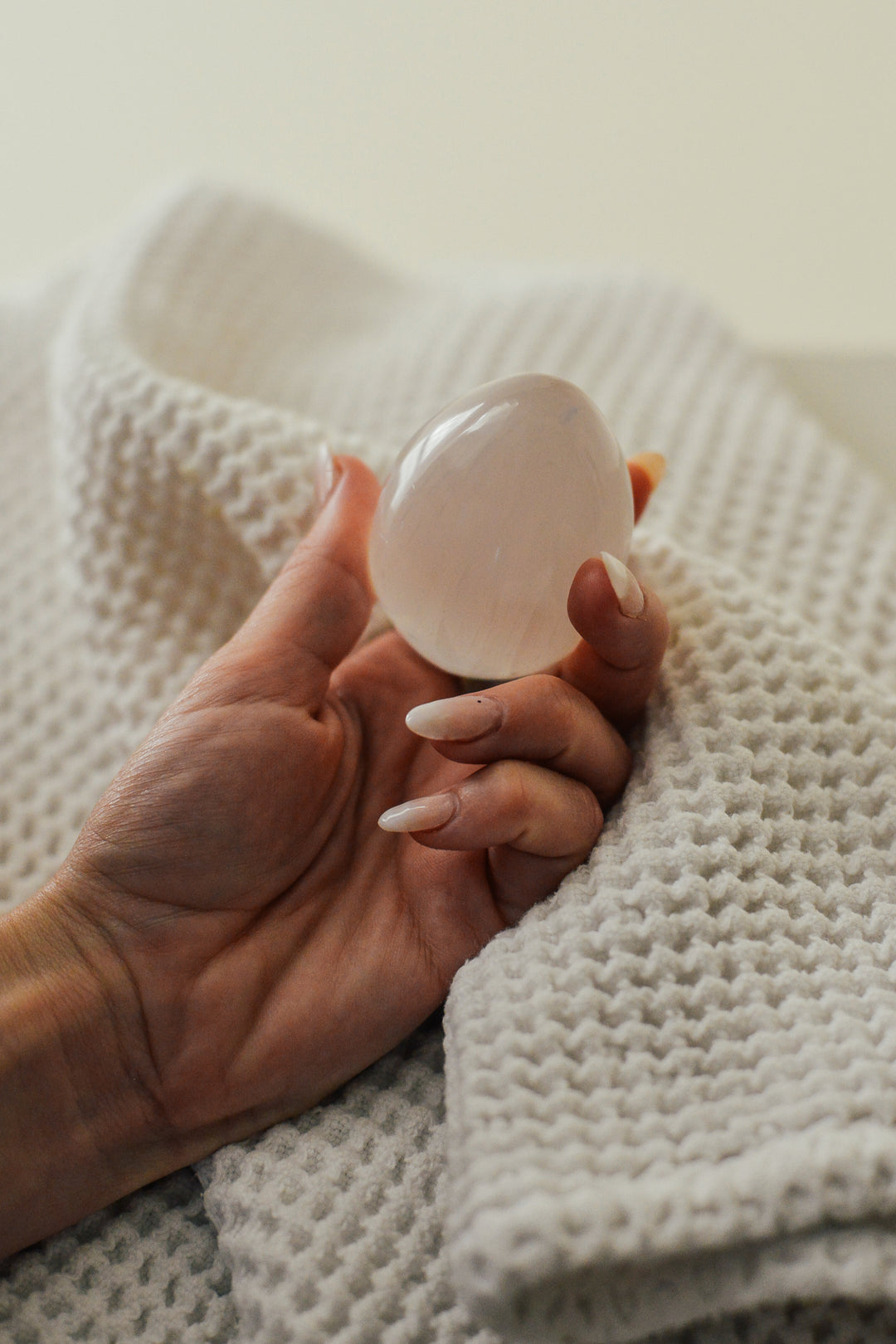 Selenite Crystal Egg