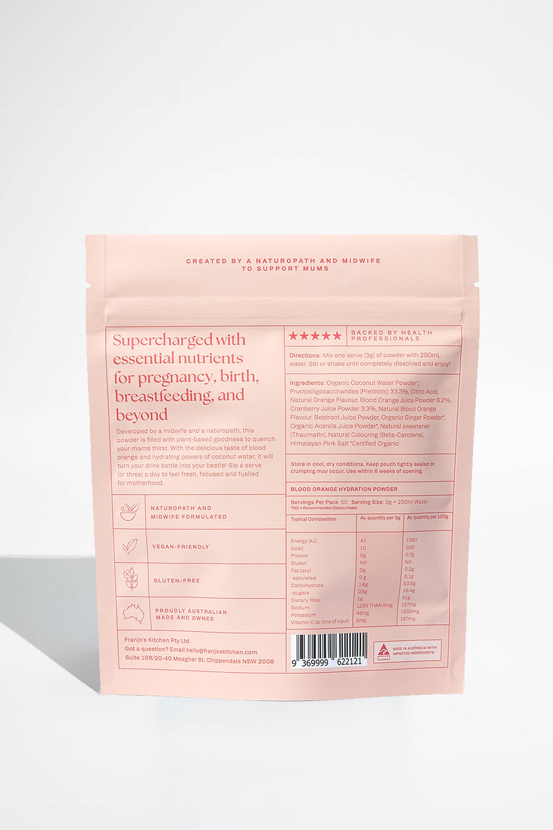 Motherhood Hydration Powder - Blood Orange